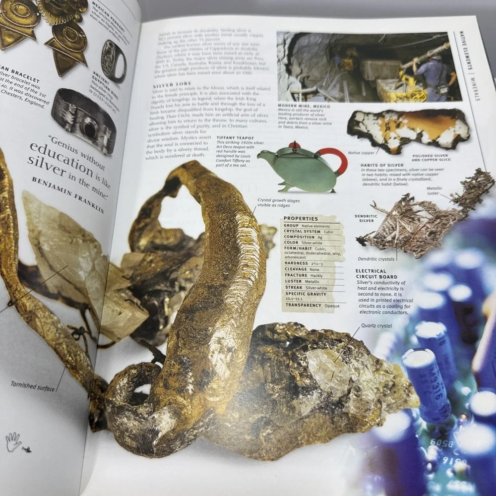 Rock & Gem Definitive Guide Rocks Minerals Gems Fossils Smithsonian DK Book